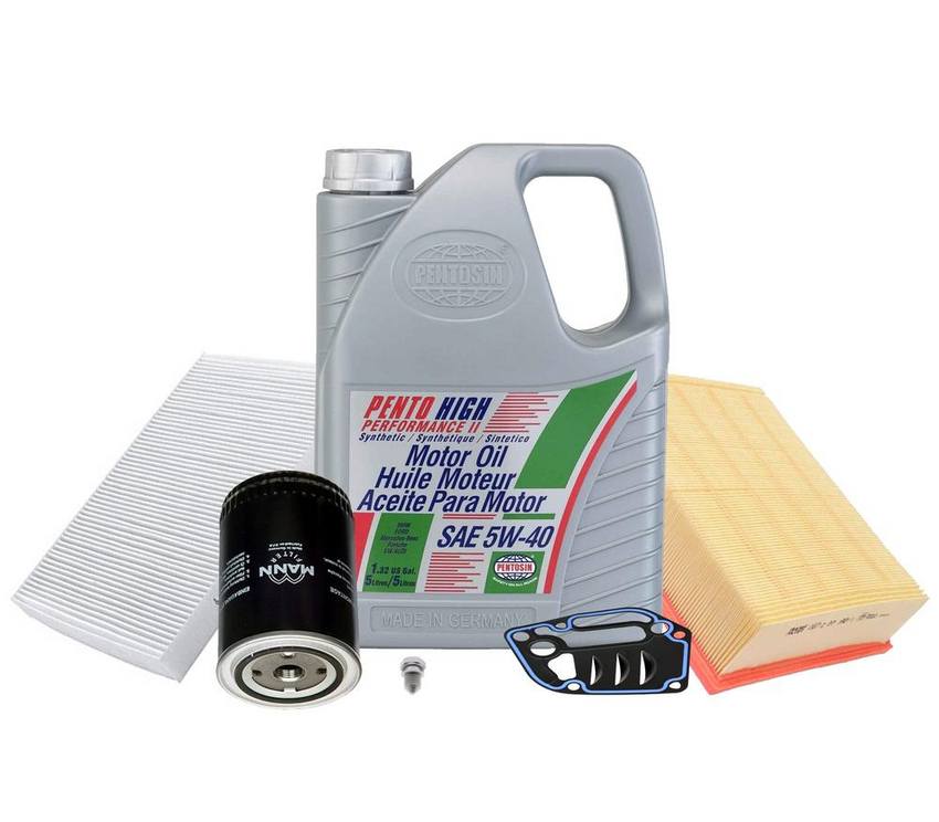 Audi Engine Oil Change Kit (5W-40) (5 Liter) (High Performance II) N90813202 - eEuroparts Kit 3089502KIT